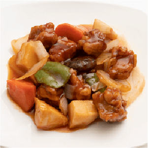 Packed sweet and sour pork
